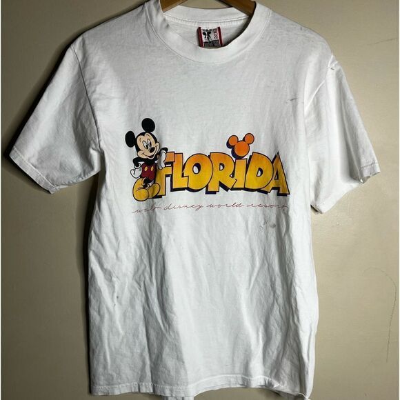 Vintage Disney Florida t shirt men’s size medium white - Picture 1 of 8